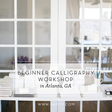 beginner calligraphy workshop atlanta