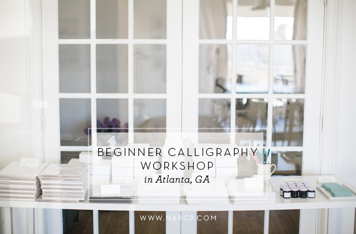 beginner calligraphy workshop atlanta