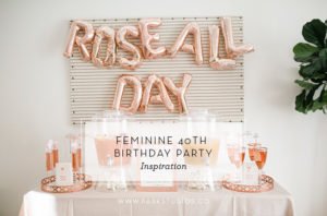 rose all day balloon installation
