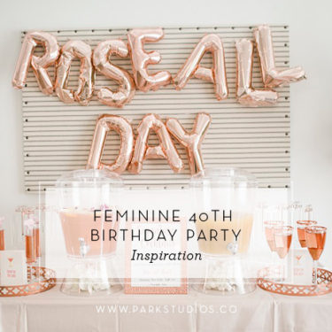 rose all day balloon installation