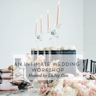 black and blush wedding table