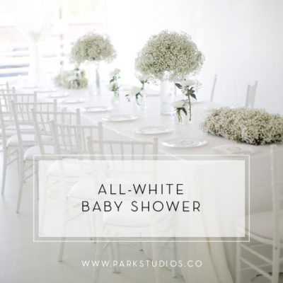 We’re Loving This All-White Baby Shower