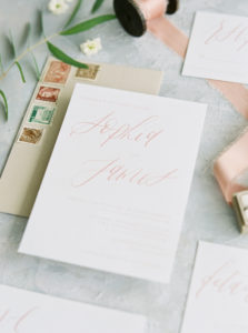 spring wedding stationery suite