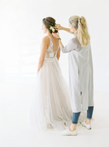 spring bride hair styling