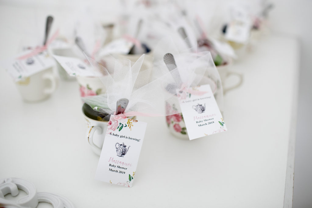 tea cup baby shower favors