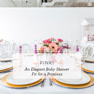 pink elegant baby shower