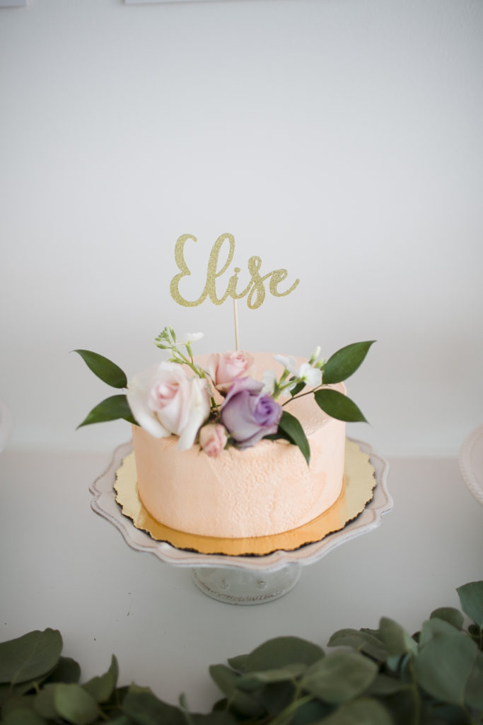 Elise garden tea party birthday cake